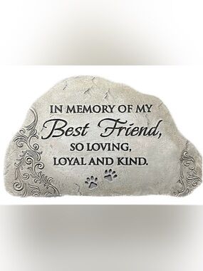 GANZ~In Loving Memory of My Best Friend…🐾 Stepping Stone/Wall Plaque~NWOT!!